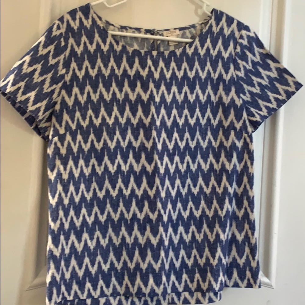 JCrew Aztec print tip
